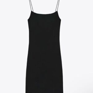 ZARA BLACK SPAGHETTI STRAP DRESS!!